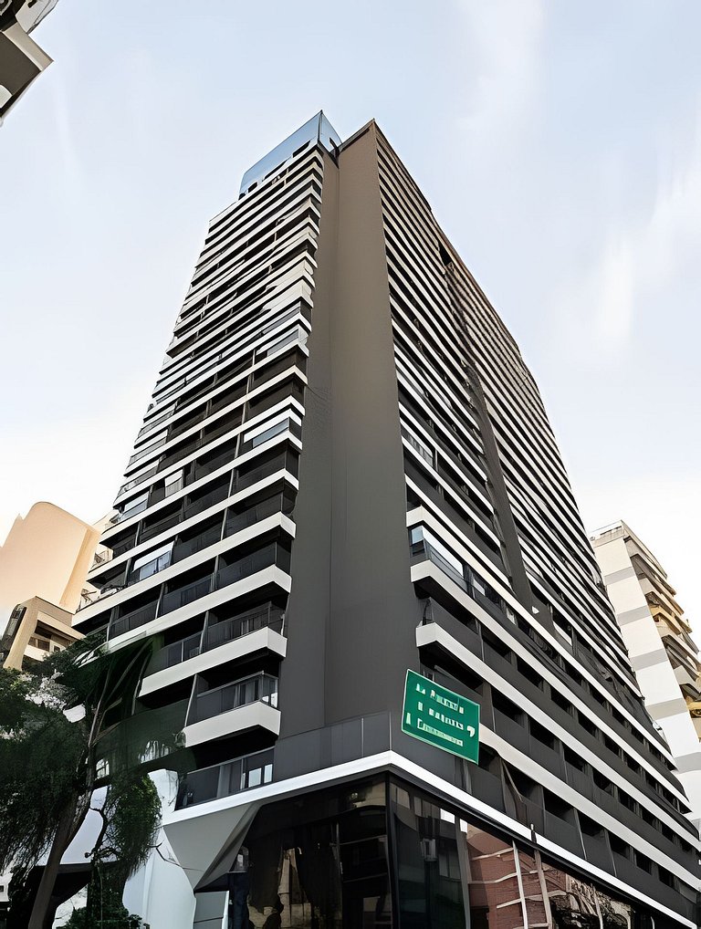 Studio com Varanda na Bela Vista